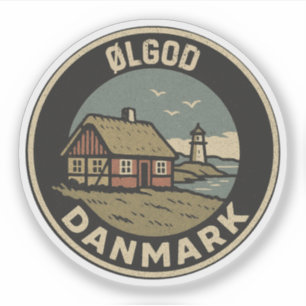 Adesivo Ølgod, Dinamarca Danmark 