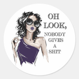 Adesivo Olha, ninguém se preocupa