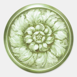 Adesivo Olhar Barroco Vintage em Verde 11