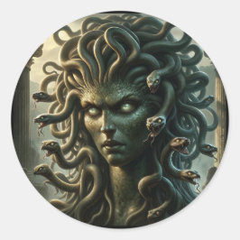 Adesivo Olhar da Medusa Cabeça de Cobras da Morte