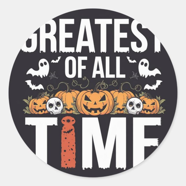 Adesivo Olhar de festa do Dia das Bruxas (Frente)