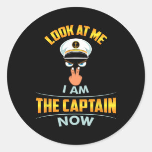 Adesivo Olhe Para Mim Eu Sou O Capitão Agora Boné Olhos Do