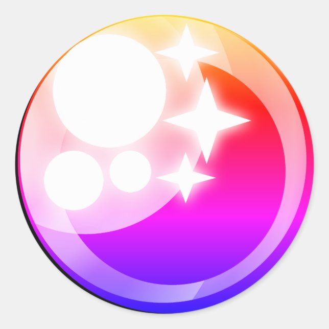 Adesivo Olho de animação do estilo kawaii espumante no ade (Frente)