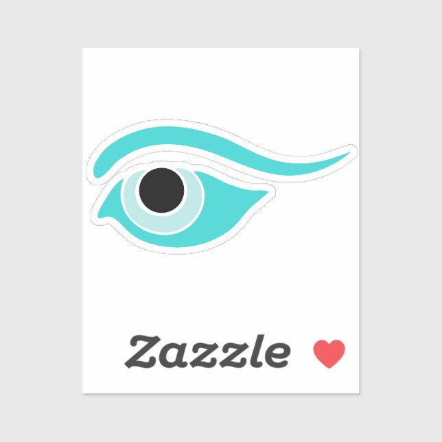 Adesivo Olho De Barco Grego, Protegido Contra Mau (Folha)