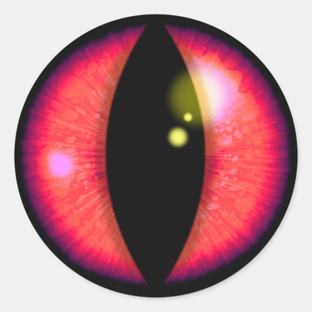 Adesivo Olho de Dragões Vermelhos (Frente)