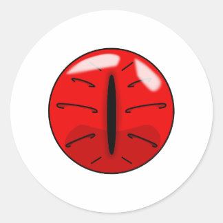 Adesivo Olho de Gato Demônico Vermelho