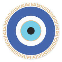 Olho De Mau Grego Na Chave Grega