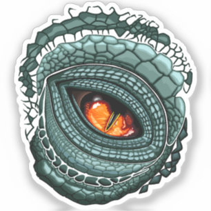 Adesivo Olho de Predador Réptil Primitivo