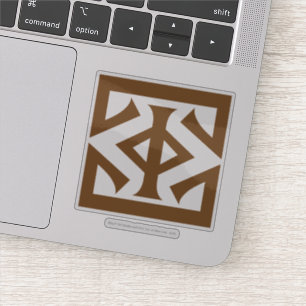 Adesivo Olho do ícone quadrado de Sauron