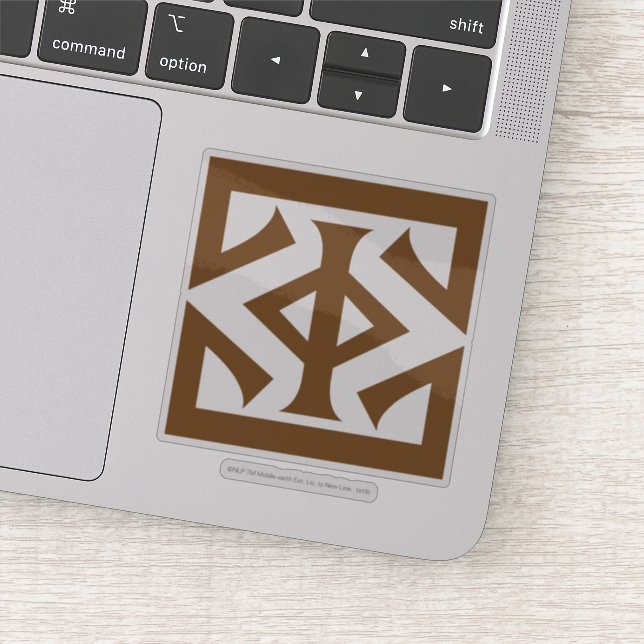 Adesivo Olho do ícone quadrado de Sauron (Detalhe)