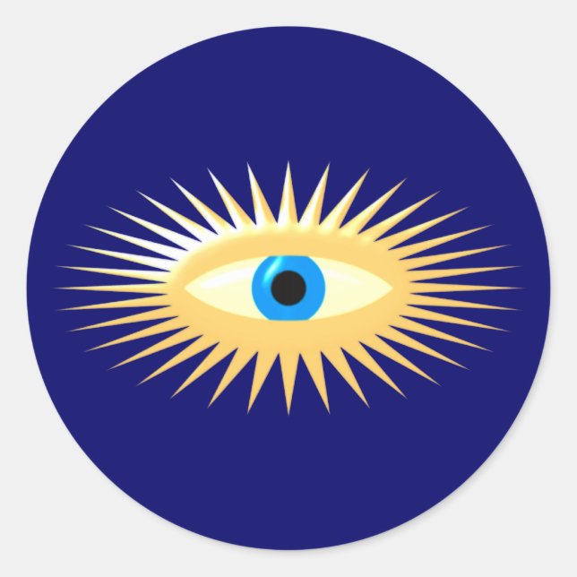 Adesivo Olho estrela fulgor star eye rays (Frente)