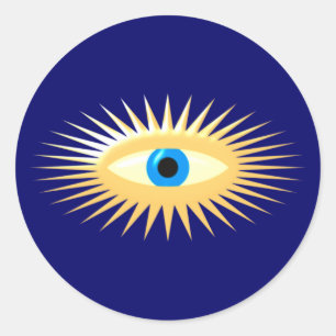 Adesivo Olho estrela fulgor star eye rays