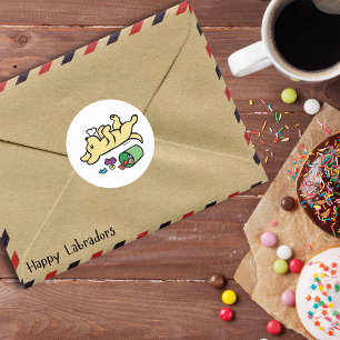 Adesivo Olho Labrador Amarelo Mischievo