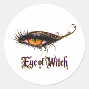 Adesivo Olho Legal da Bruxa de Halloween Olhos Góticos Gla