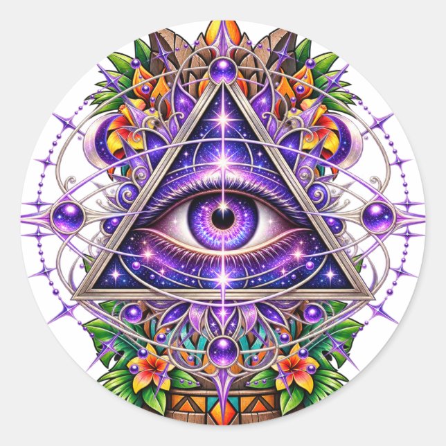 Adesivo Olho Lunar Violeta (Frente)