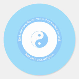 Adesivo Olho Mau azul claro para a paz e a solidão