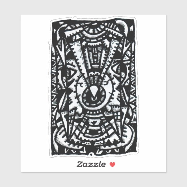 Adesivo Olho por Brian Benson, Vinyl Sticker (Folha)