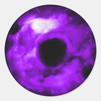 Adesivo Olho roxo, gráfico, dentro turvo