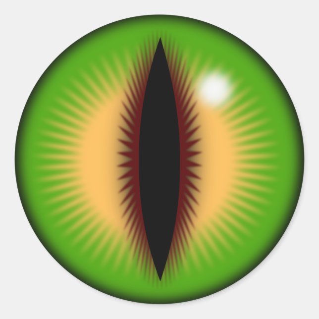 Adesivo Olho Verde de um dragão (Frente)