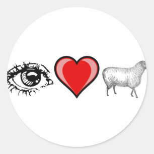 Adesivo Olhos Coração Olhos Olhos Olhos