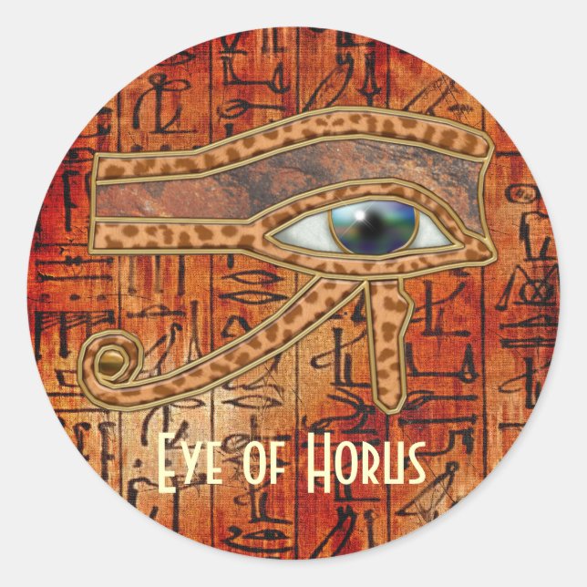 Adesivo OLHOS DE HORUS Wadjet egípcio Art Stickers (Frente)