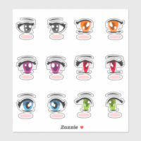 Olhos de menina de anime