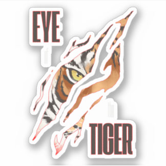 Adesivo Olhos De Tigre De Tigre De Tigre. Perfeito