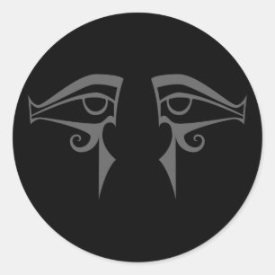 Adesivo olhos egípcios, horus e isis