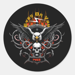 Adesivo Olhos Em Você 1452 Banda De Metal Rock