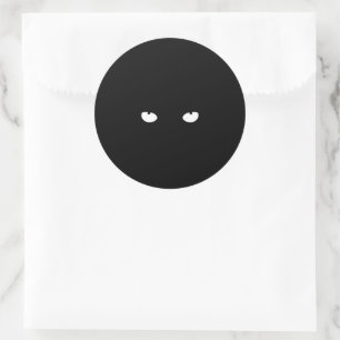 Adesivo Olhos-fantasma preto-branco assustadores do Hallow