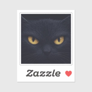 Adesivo Olhos Gatos no Escuro - Dia das Bruxas Louco