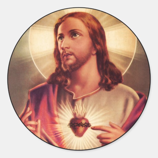 Adesivo Olhos Salvadores Levantados Em Direção ao Céu (Frente)