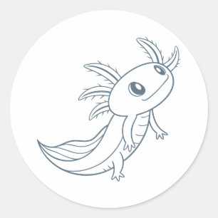 Adesivo Olhos Simples da Pastel Salamander Minimalista