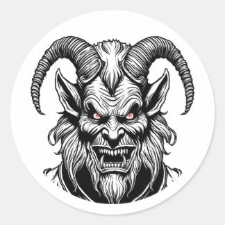 Adesivo Olhos Vermelhos do Krampus Sticker