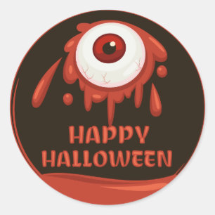 Adesivo Olhos Vermelhos Muito Felizes Halloween