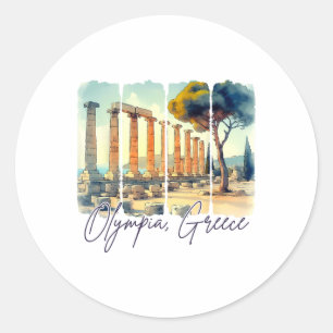 Adesivo Olímpia Grécia Viagem Encontre-me Na Grécia Olímpi