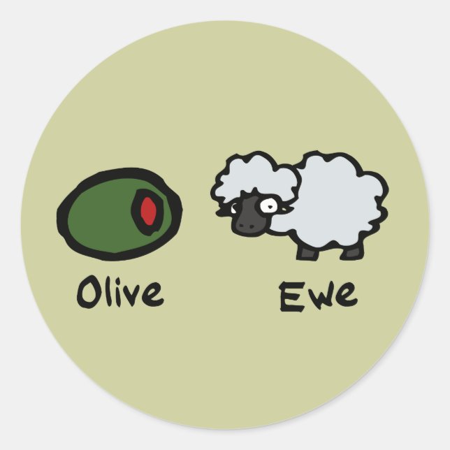 Adesivo Olive Ewe (Frente)