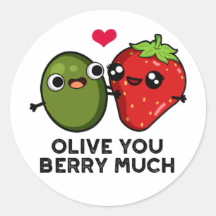 Adesivo Olive You Berry Muito Bonito Fruta Pun