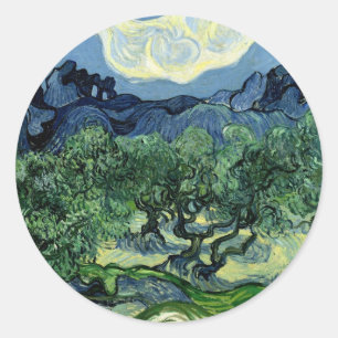 Adesivo Oliveiras de Vincent van Gogh (1889)