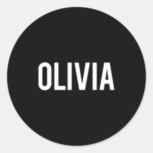 Adesivo Olivia - Camiseta de Presente de Fã de Nome Engraç
