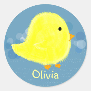 Adesivo Olivia Cute Baby Pintinho Sticker