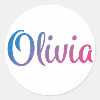 Adesivo Olivia Na moda Cursive