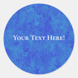 Adesivo Olook de tela azul cobalto manchado