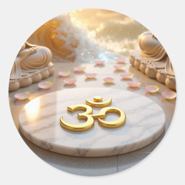 ADESIVO OM - AUM - BUDISMO ZEN (Frente)