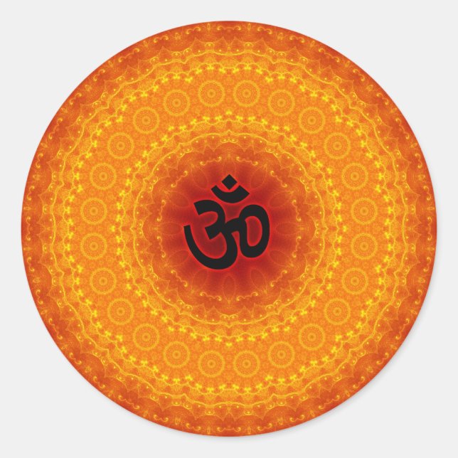 Adesivo Om Mandala Design (Frente)