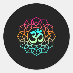Adesivo Om Mandala Espiritual Zen Yoga Budista Meditar Mi