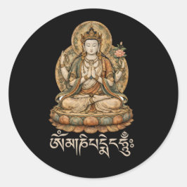 Adesivo Om Mani Padme Hum Mantra Compaixão Chenrezig