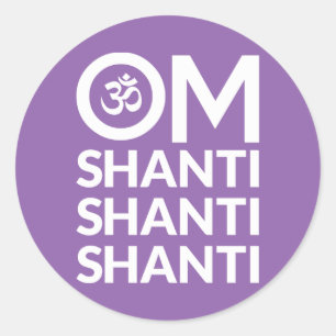 Adesivo Om Shanti