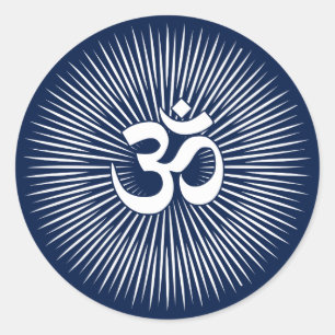 Adesivo Om Sinal Design Branco