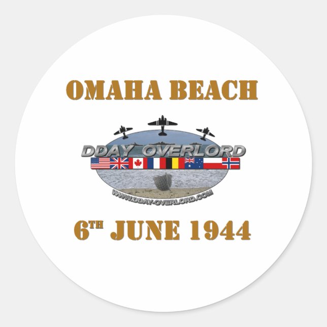 Adesivo Omaha Beach 6th June 1944 (Frente)